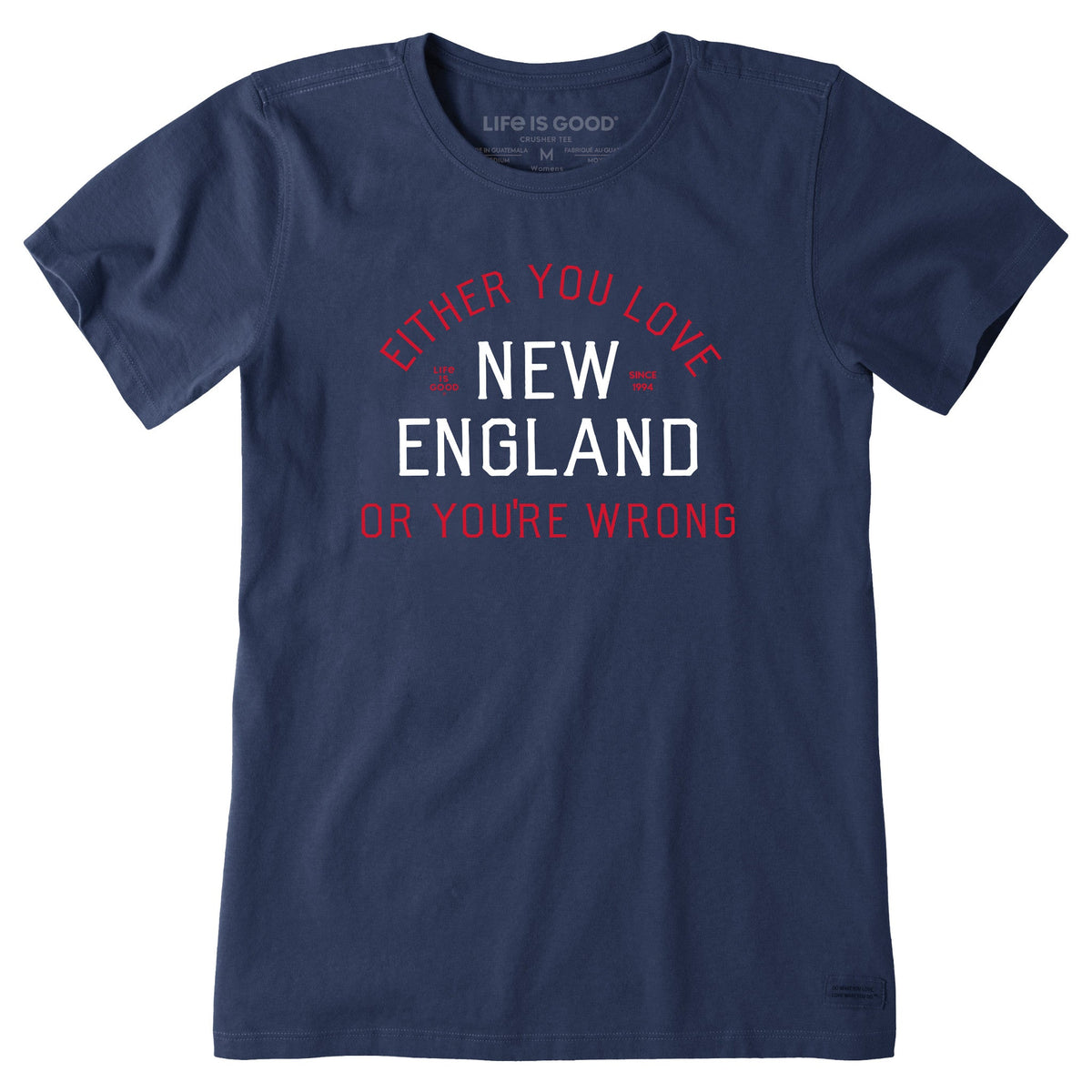 Women's Either You Love New England Short Sleeve Crusher Tee