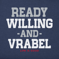 Men's Ready Willing and Vrabel Short Sleeve Crusher Tee