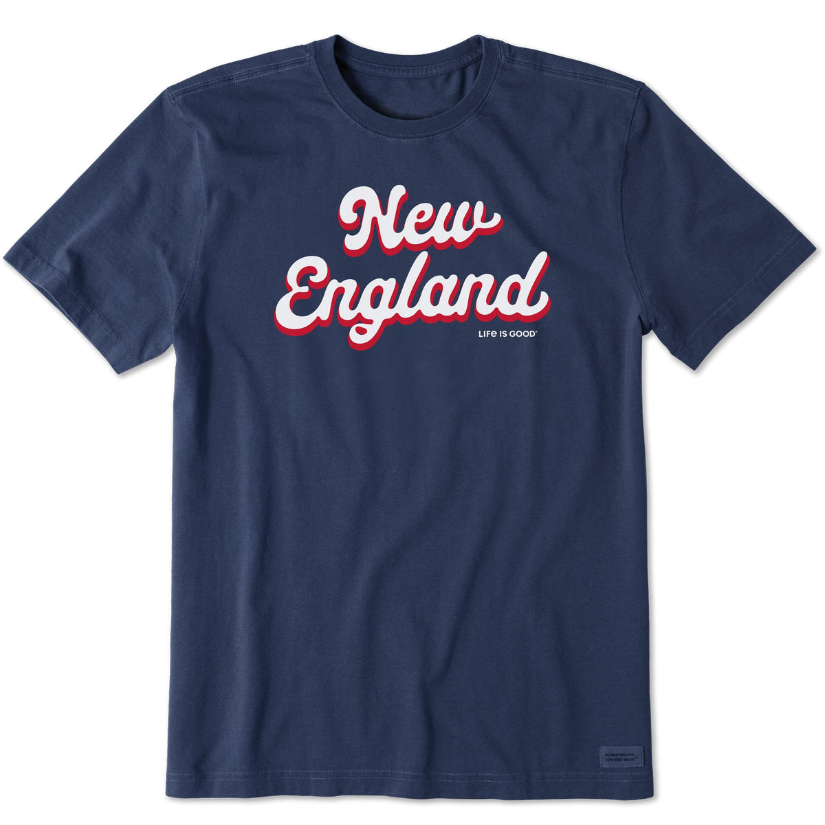 Men's New England Script Short Sleeve Crusher Tee