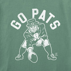 Women's Go Pats Leprechaun Short Sleeve Crusher Boxy Tee