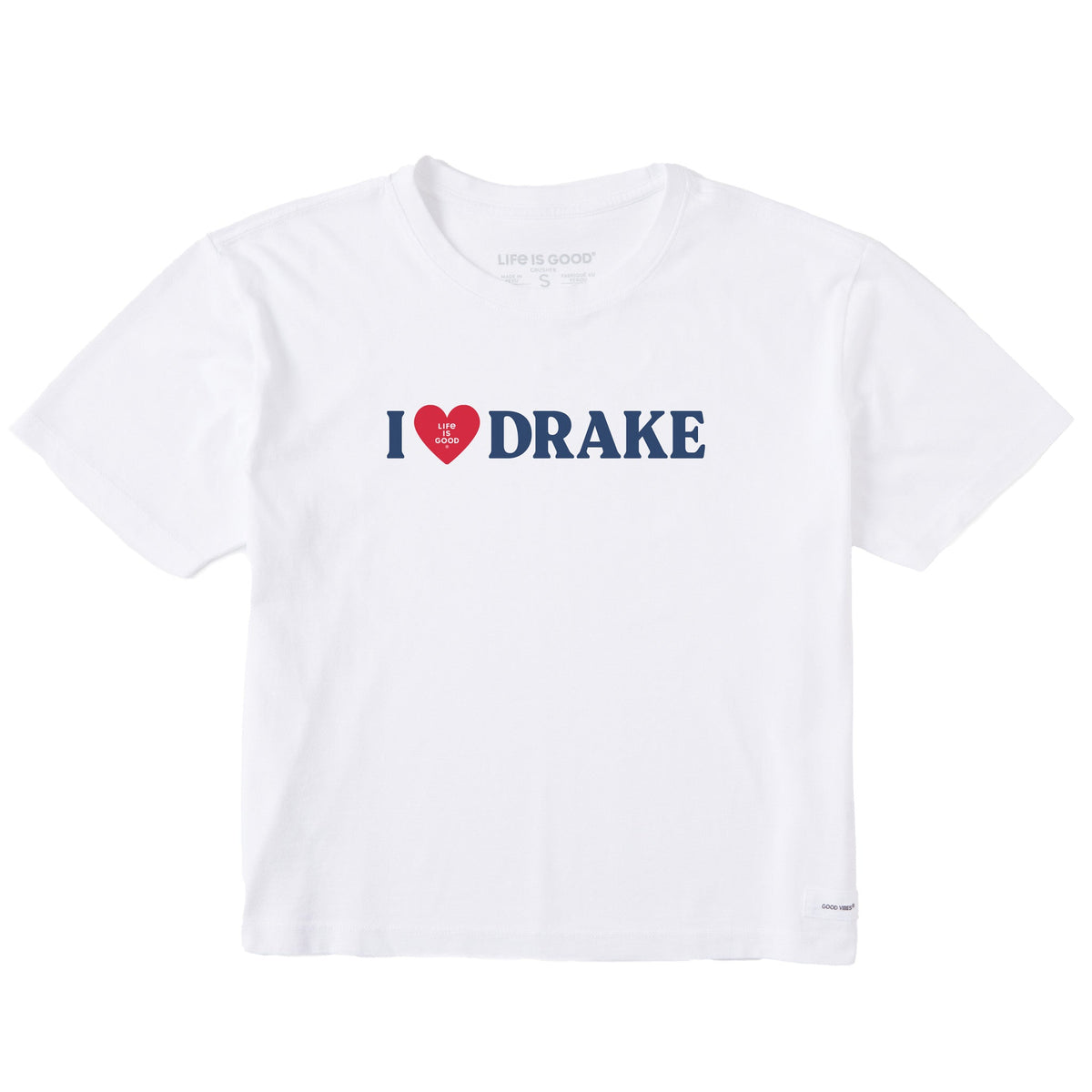 Women's I Love Drake Short Sleeve Crusher Boxy Tee