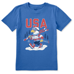 Kids USA Eagle Ski Short Sleeve Crusher Tee