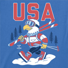 Kids USA Eagle Ski Short Sleeve Crusher Tee