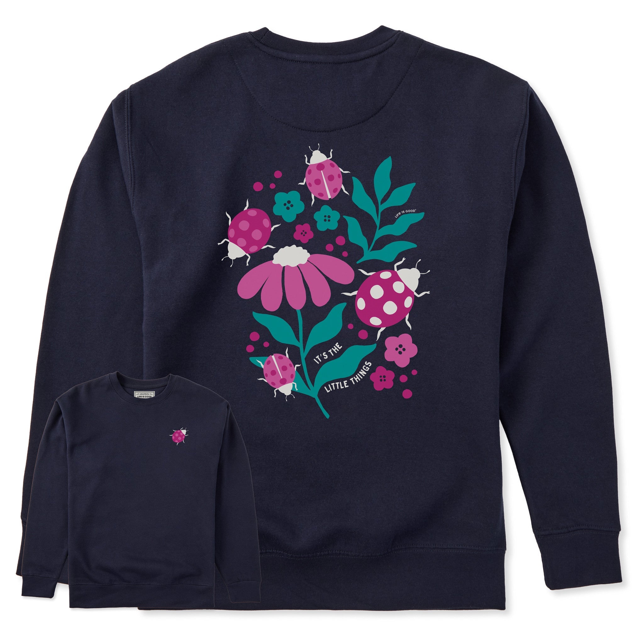 Adult Unisex It's the Little Ladybug Things Every Wear Crew Sweatshirt