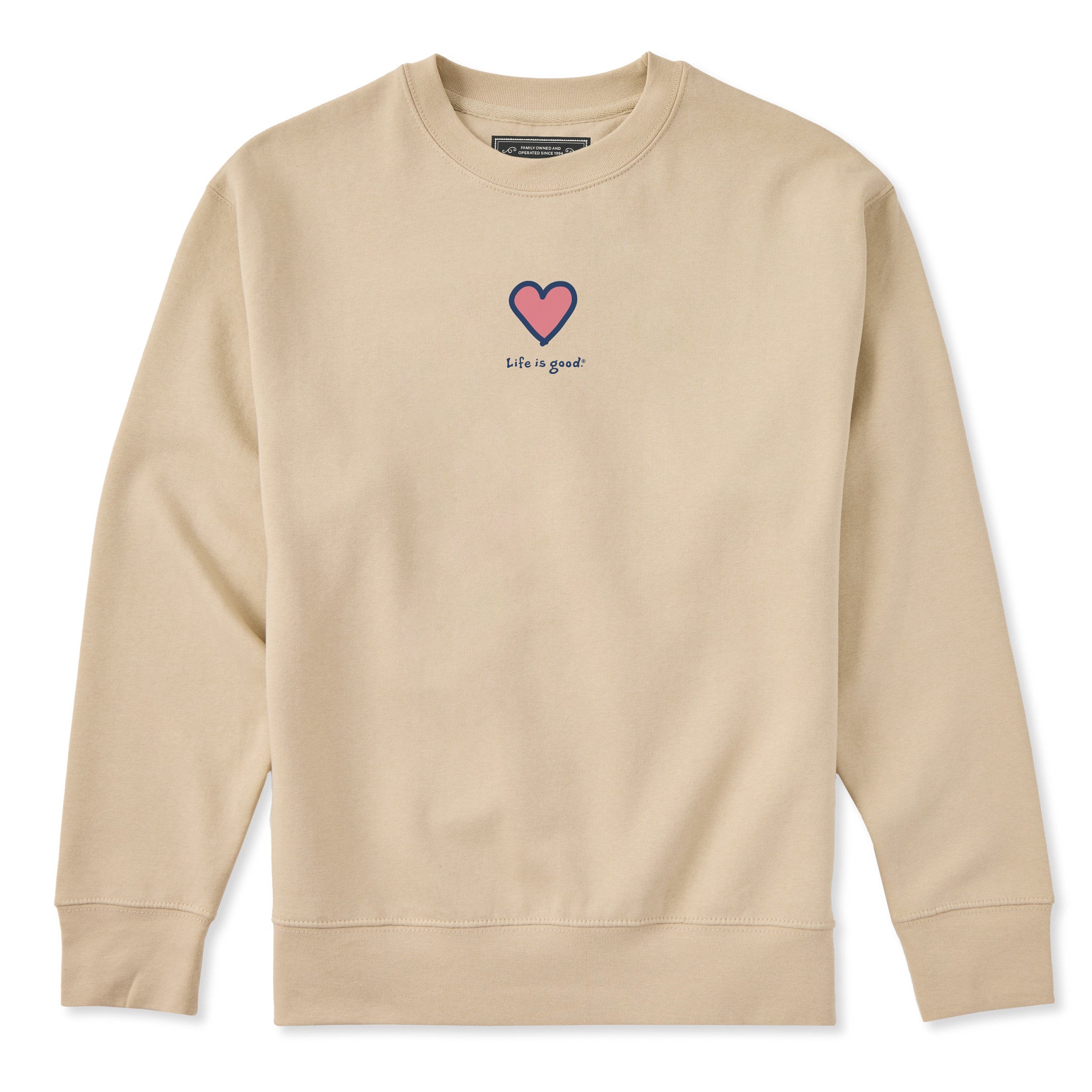 Adult Unisex Heart Every Wear Crew Sweatshirt