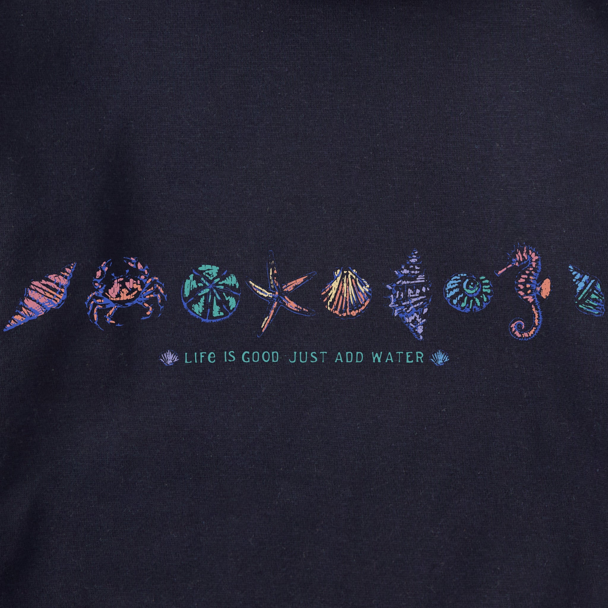 Adult Unisex Just Add Water Shells Every Wear Crew Sweatshirt