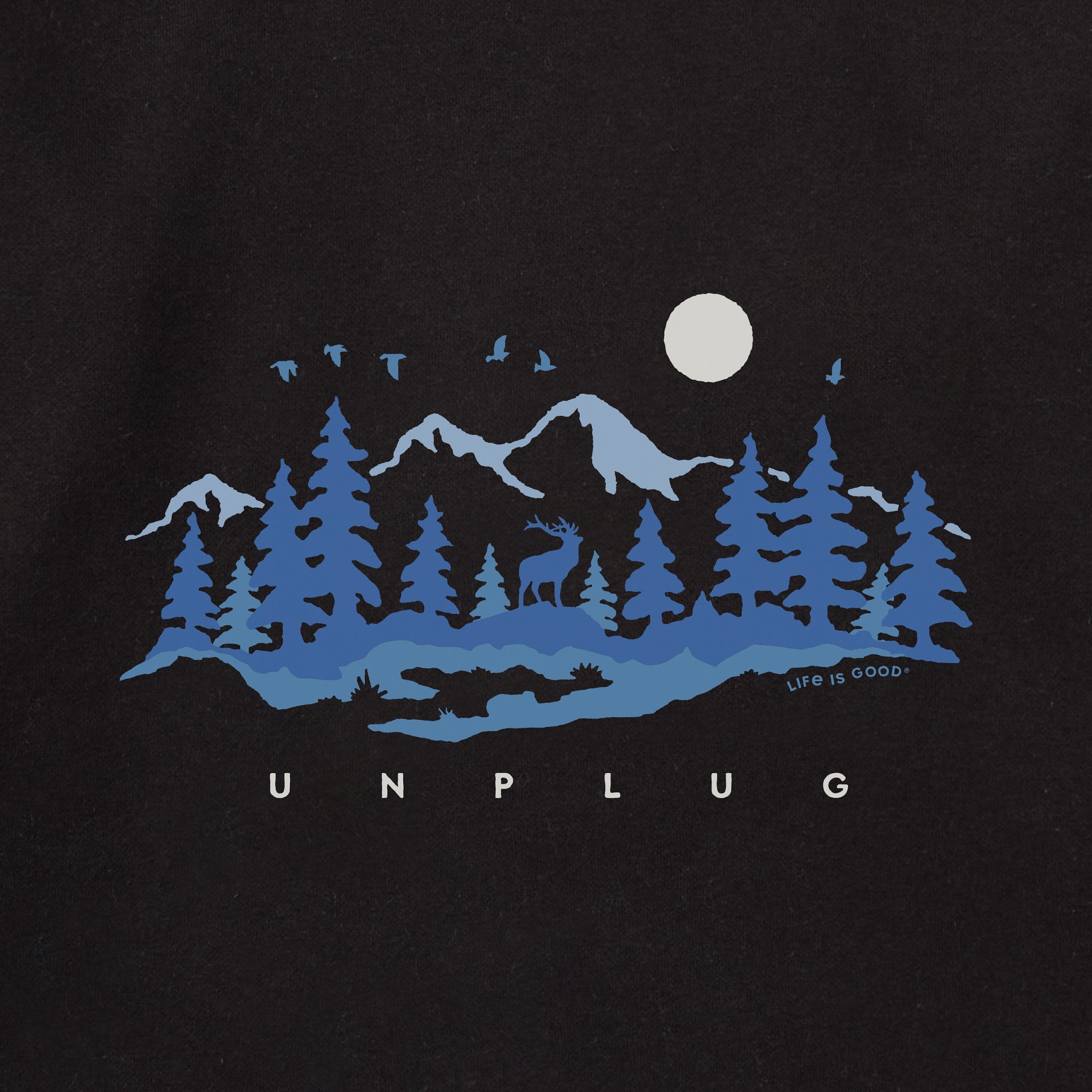 Adult Unisex Unplug in the Outdoors Every Wear Hoodie Sweatshirt