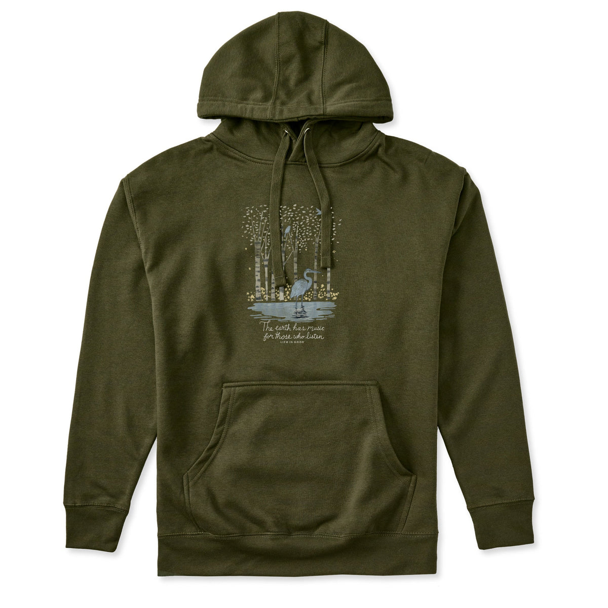 Adult Unisex Earth Has Music Heron Every Wear Hoodie Sweatshirt