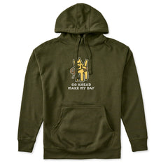 Adult Unisex Go Ahead Make My Day Every Wear Hoodie Sweatshirt
