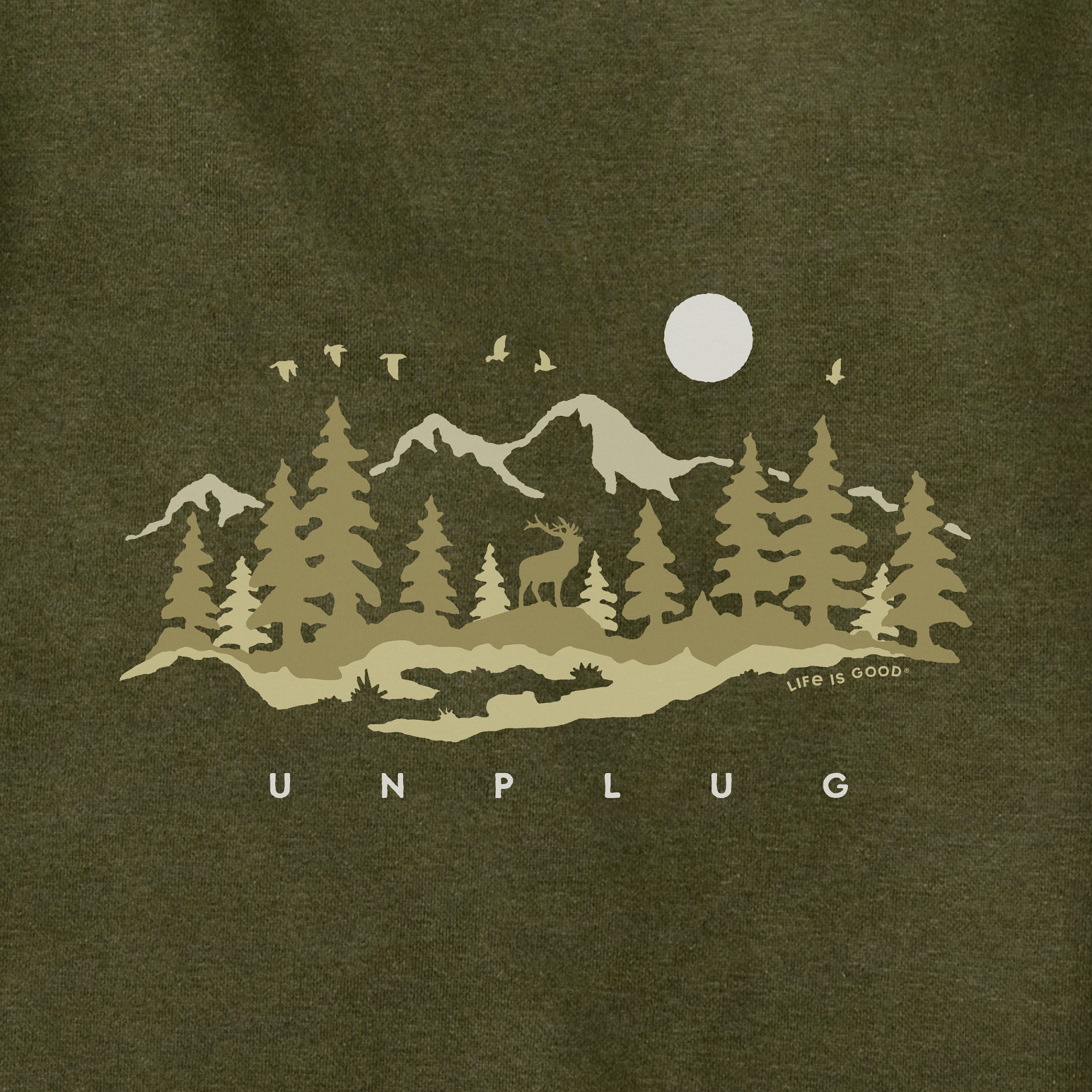Adult Unisex Unplug in the Outdoors Every Wear Hoodie Sweatshirt