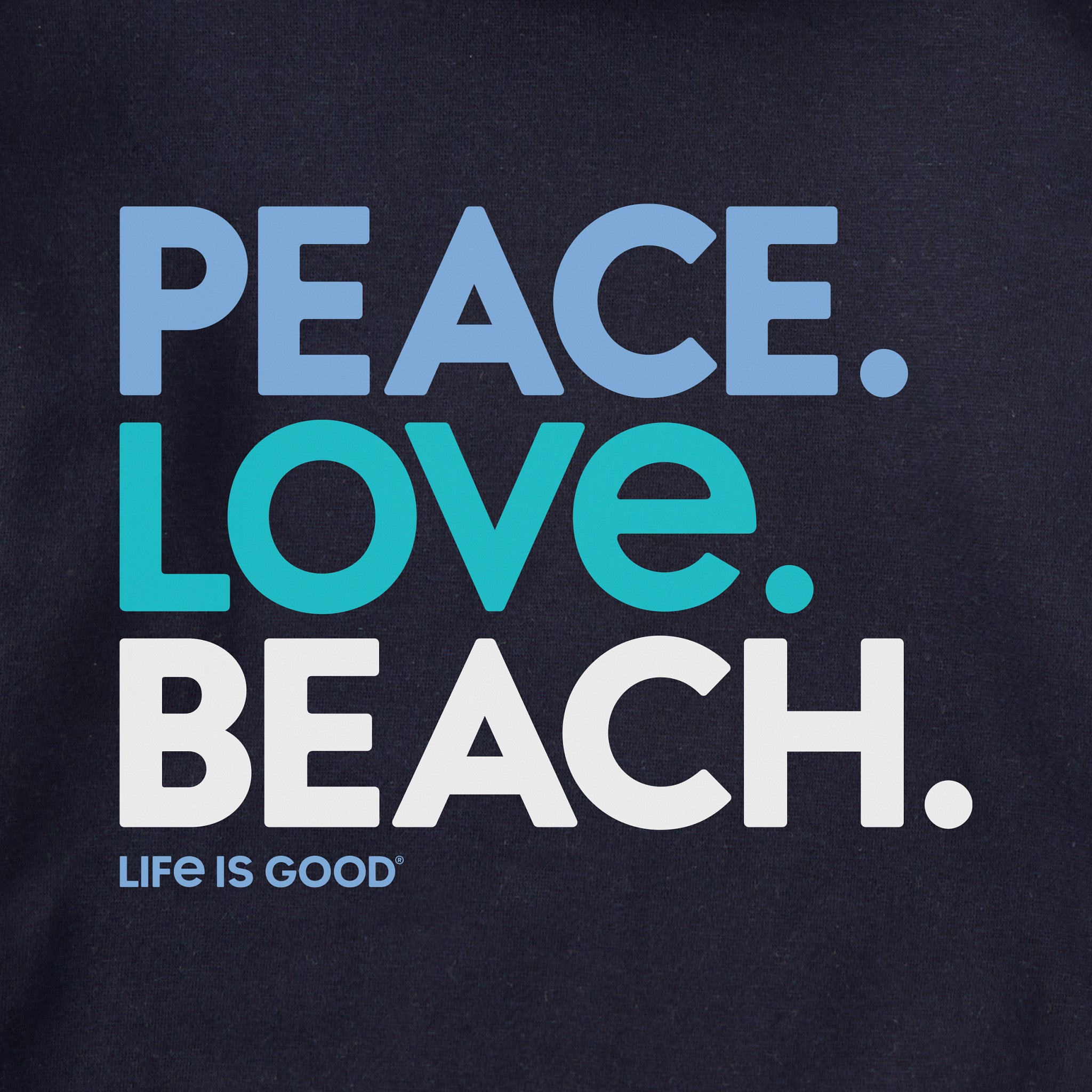 Adult Unisex Peace Love Beach Every Wear Hoodie Sweatshirt