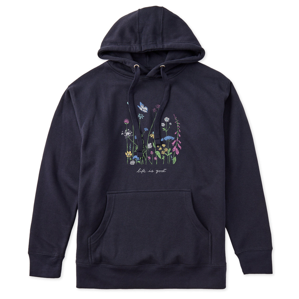 Adult Unisex Realaxed Wildflowers Every Wear Hoodie Sweatshirt
