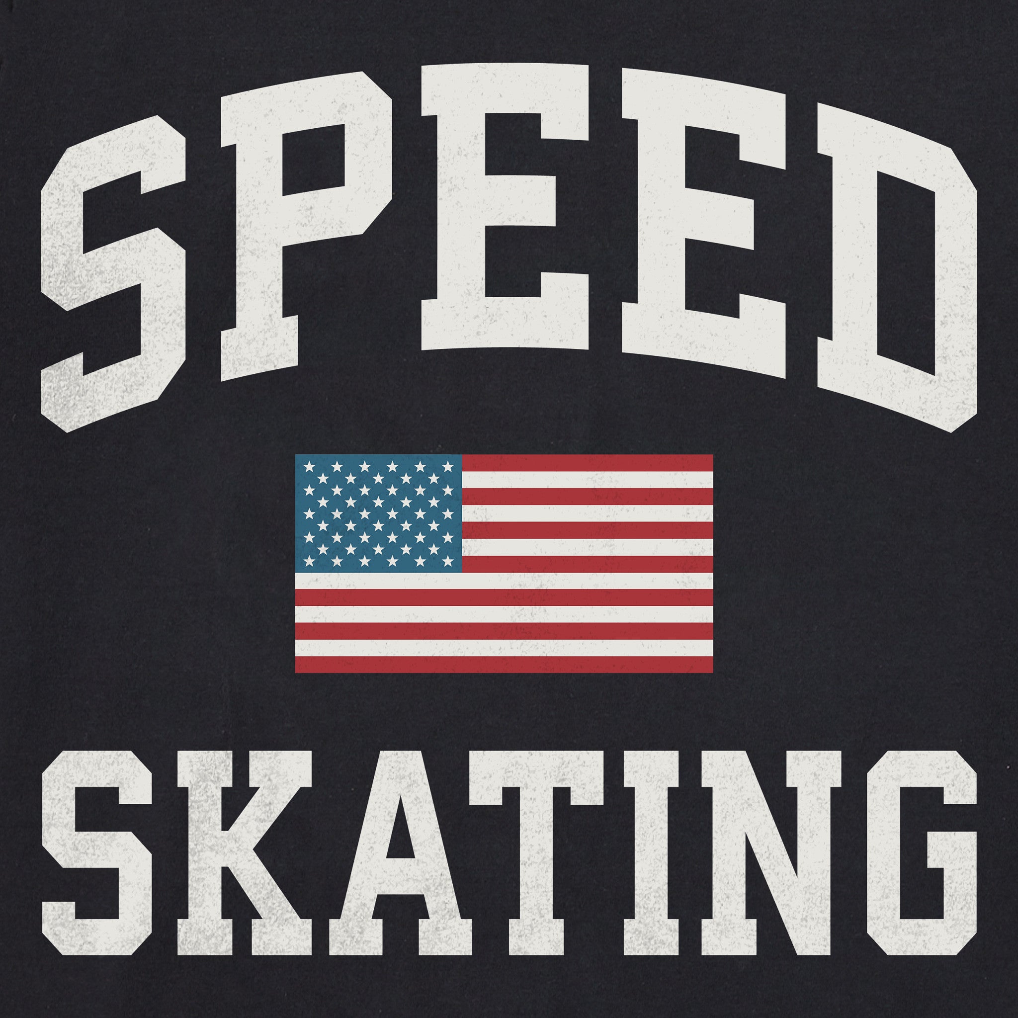 Men's Speed Skating Arch Short Sleeve Crusher Tee