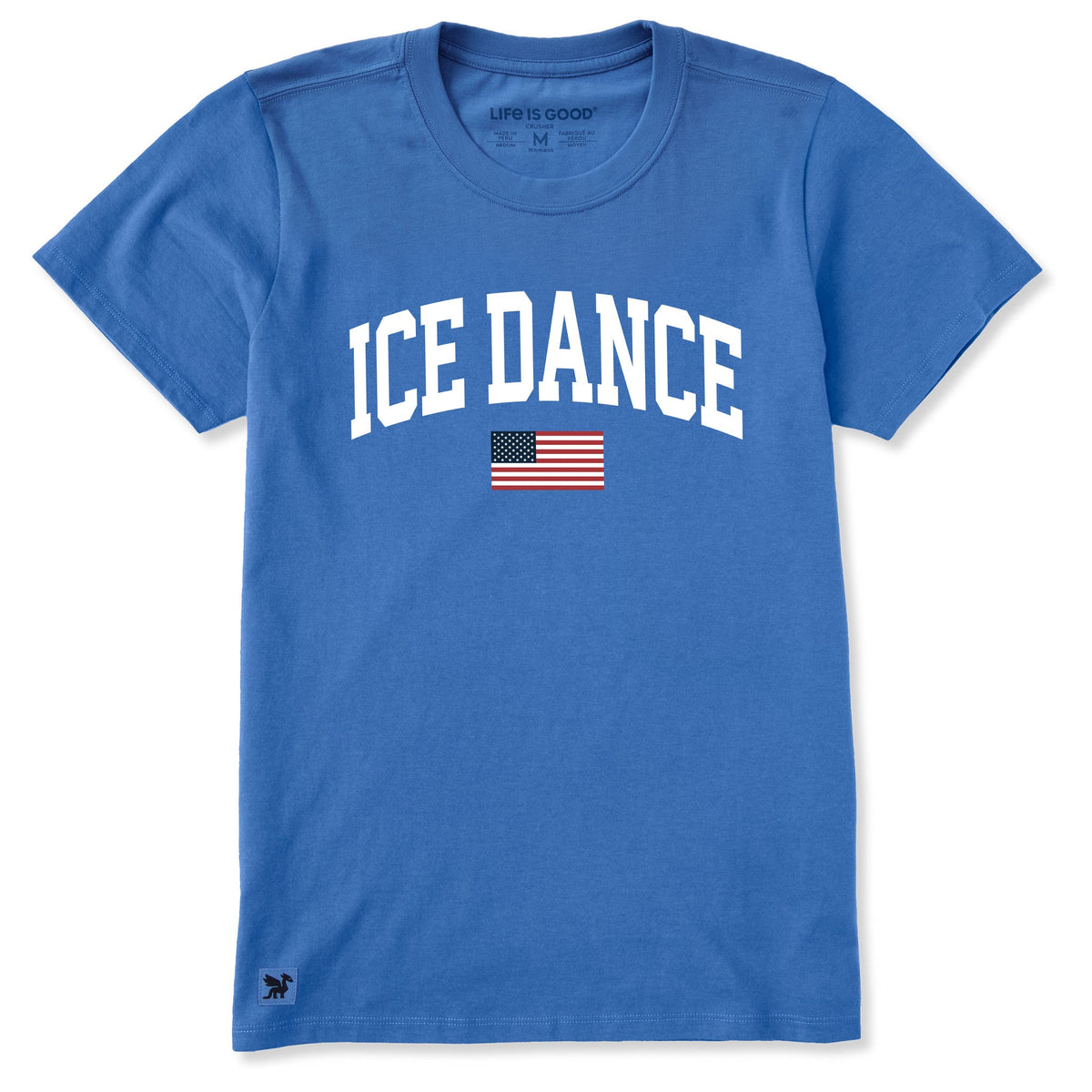 Women's Ice Dance Arch Short Sleeve Crusher Tee