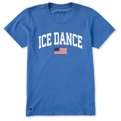 Women's Ice Dance Arch Short Sleeve Crusher Tee