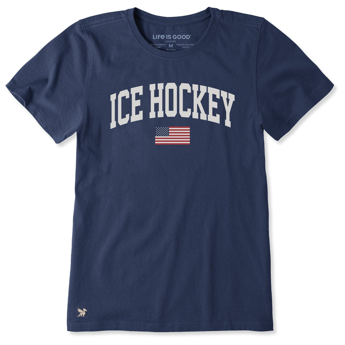 Women's Ice Hockey Arch Short Sleeve Crusher Tee
