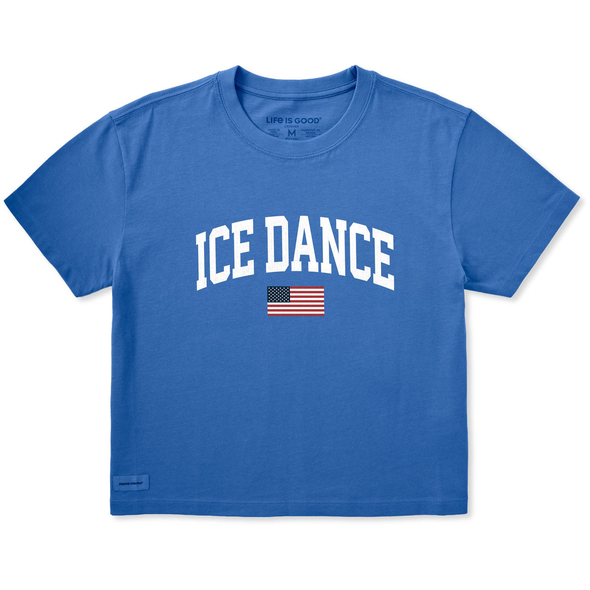 Women's Ice Dance Arch Short Sleeve Crusher Boxy Tee