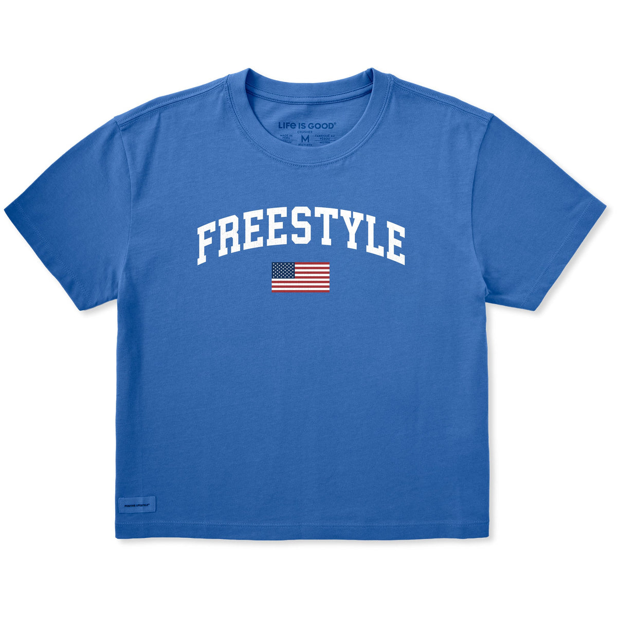 Women's Freestyle Arch Short Sleeve Crusher Boxy Tee