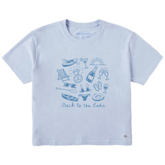 Women's Bach to the Lake Short Sleeve Crusher Boxy Tee