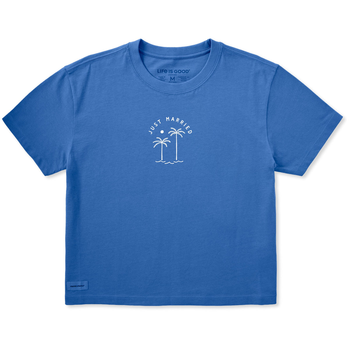 Women's Just Married Palms Short Sleeve Crusher Boxy Tee