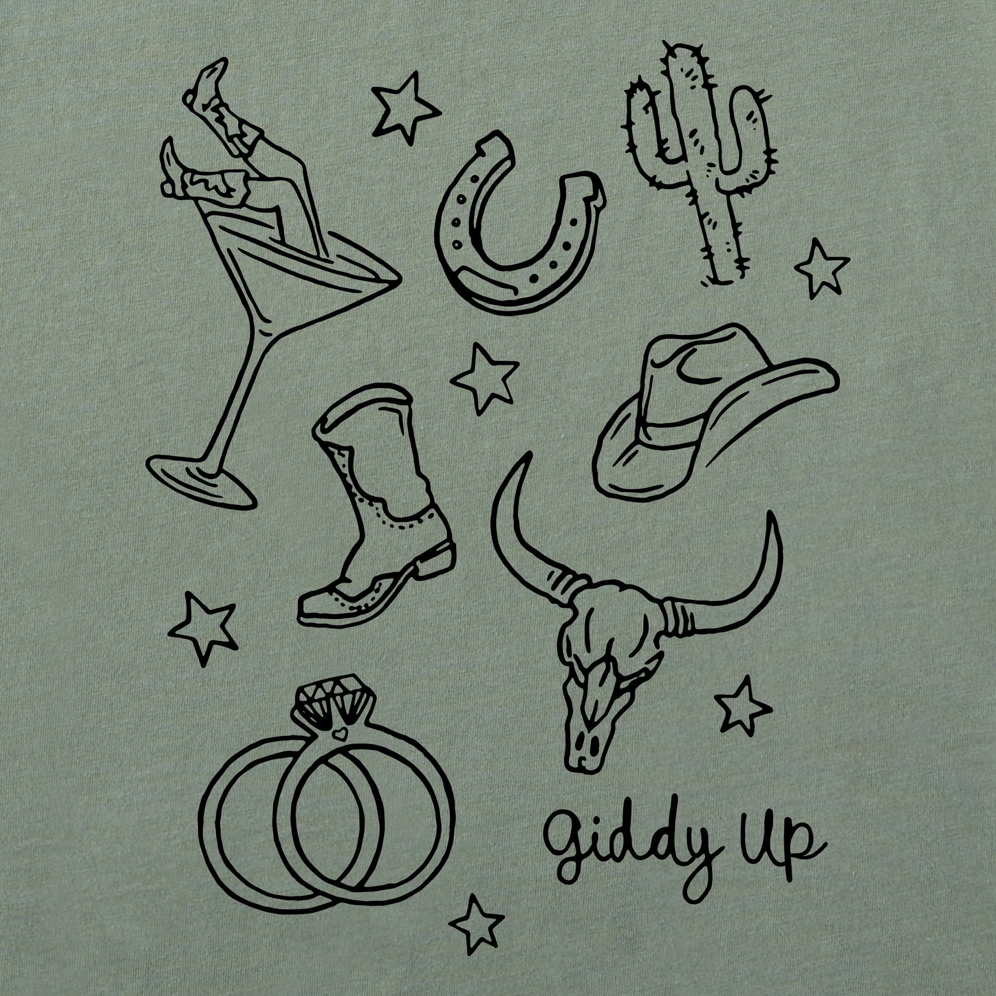 Women's Giddy Up Bach Crusher-LITE Shrunken Tee