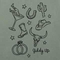 Women's Giddy Up Bach Crusher-LITE Shrunken Tee