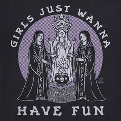 Women's Girls Just Wanna Have Fun Crusher-LITE Shrunken Tee