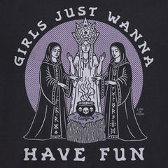 Women's Girls Just Wanna Have Fun Short Sleeve Crusher Boxy Tee