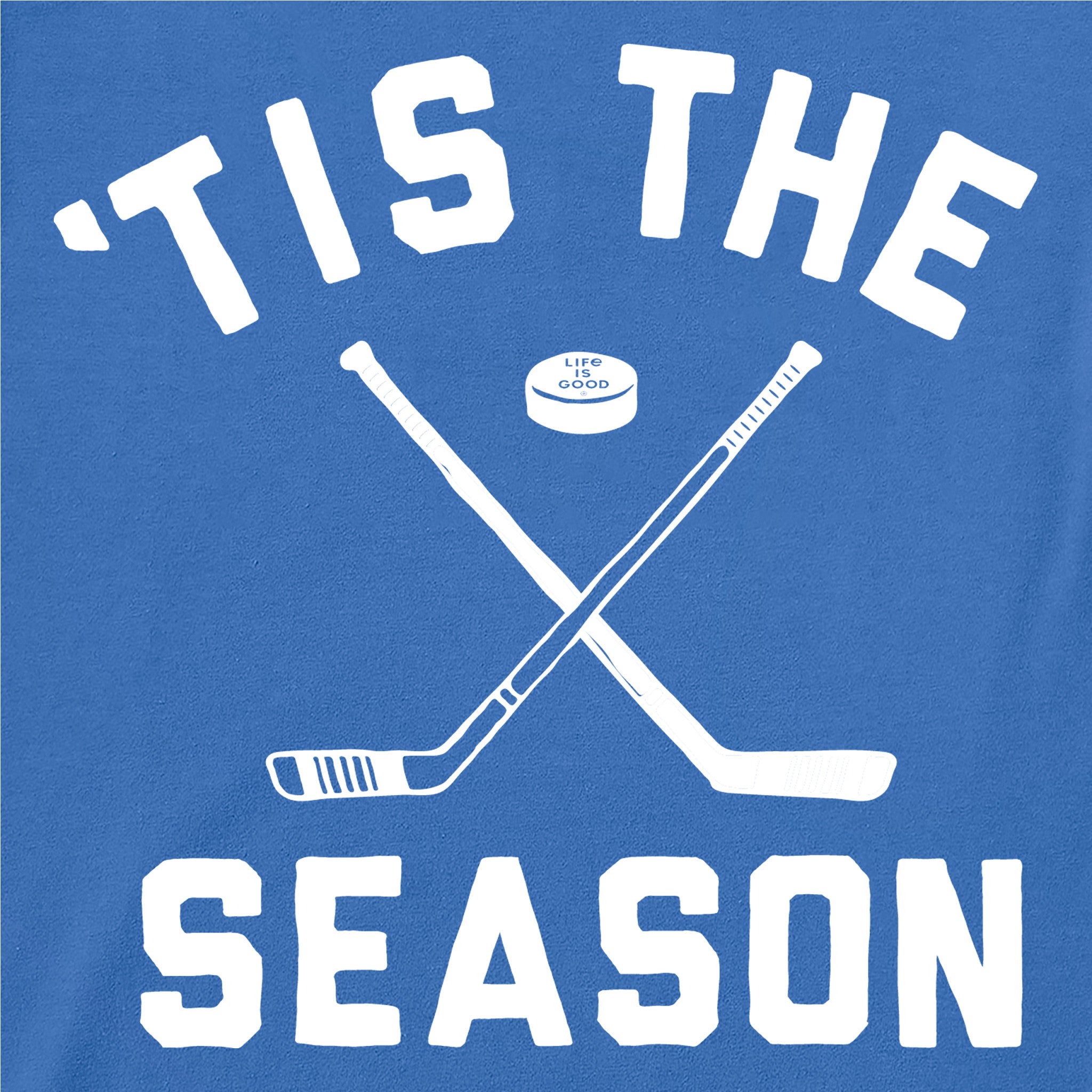 Toddler Tis the Season Hockey Short Sleeve Crusher Tee