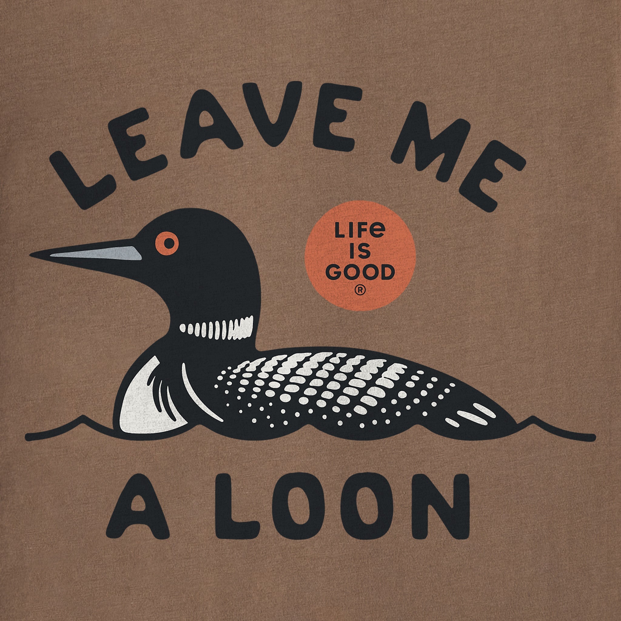 Women's Leave Me a Loon Short Sleeve Crusher Boxy Tee