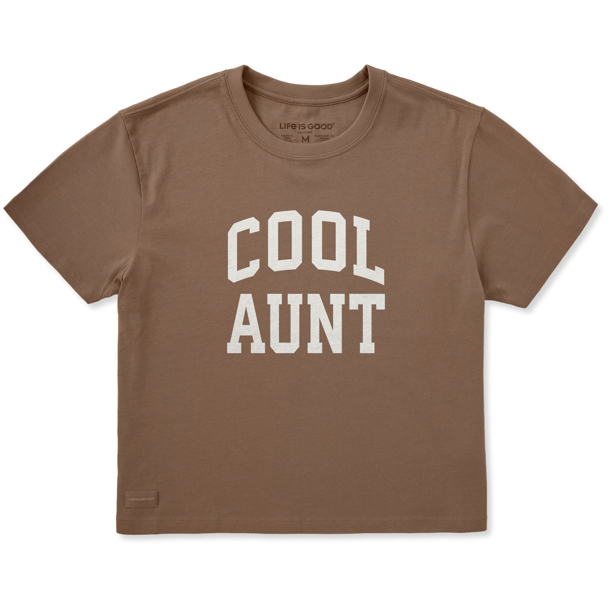Women's Cool Aunt Arch Short Sleeve Crusher Boxy Tee