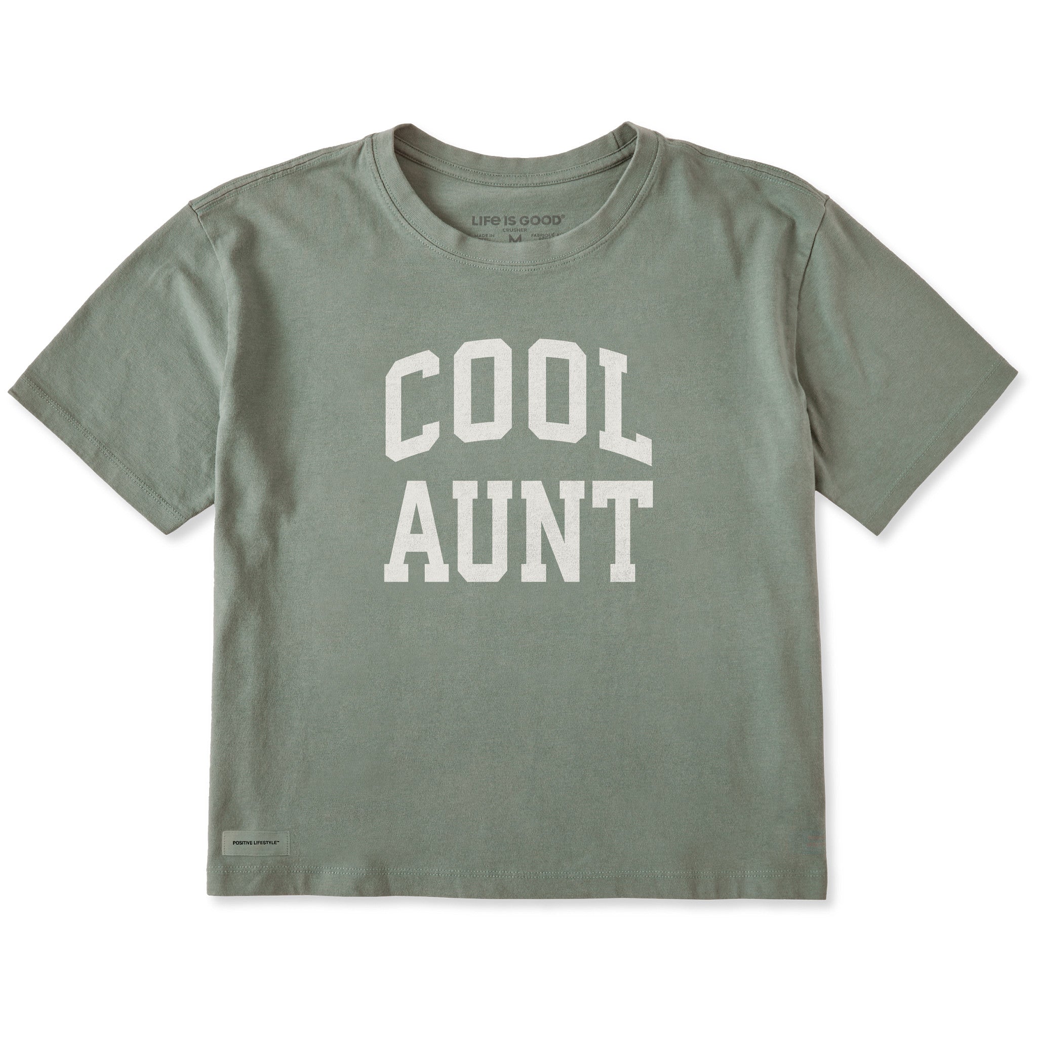 Women's Cool Aunt Arch Short Sleeve Crusher Boxy Tee