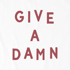 Women's Give a Damn Short Sleeve Crusher Boxy Tee