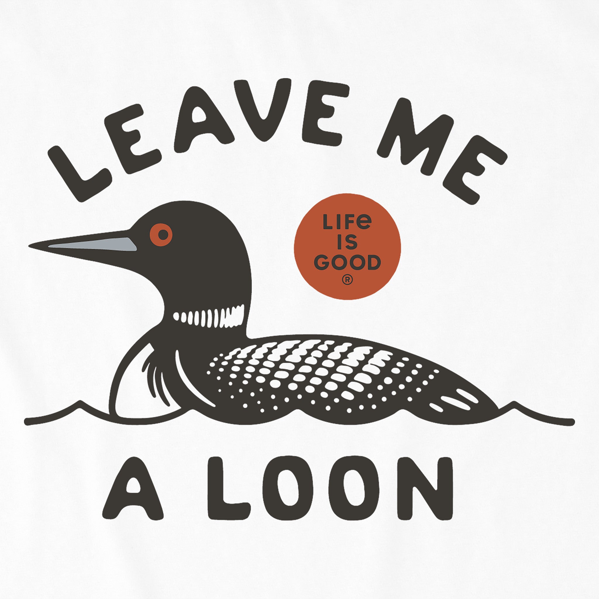 Women's Leave Me a Loon Short Sleeve Crusher Boxy Tee