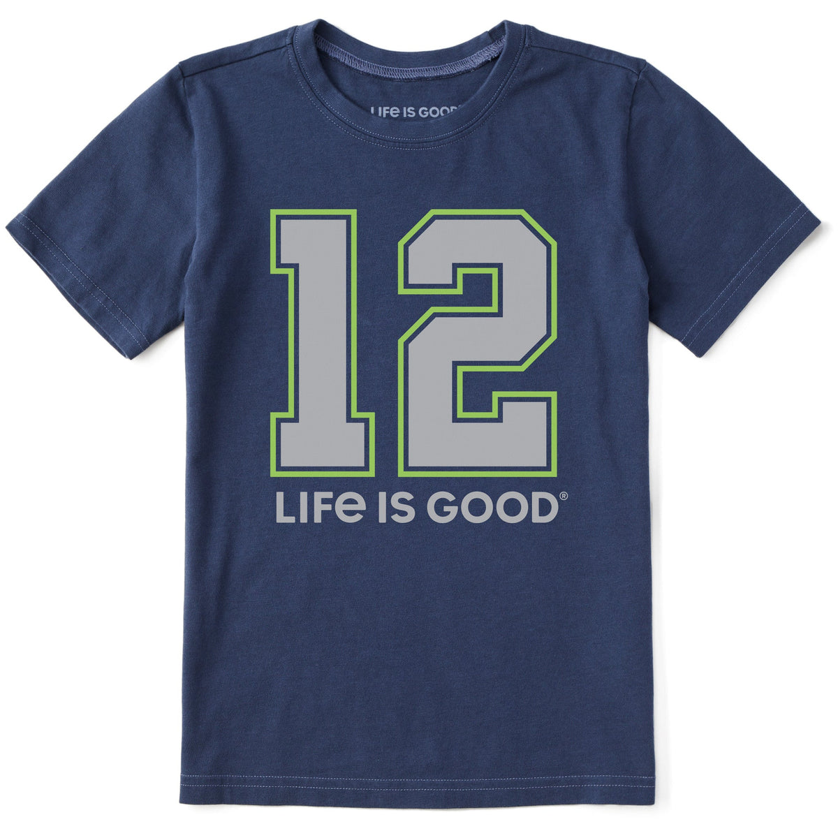 Kids 12 Life is Good Short Sleeve Crusher Tee