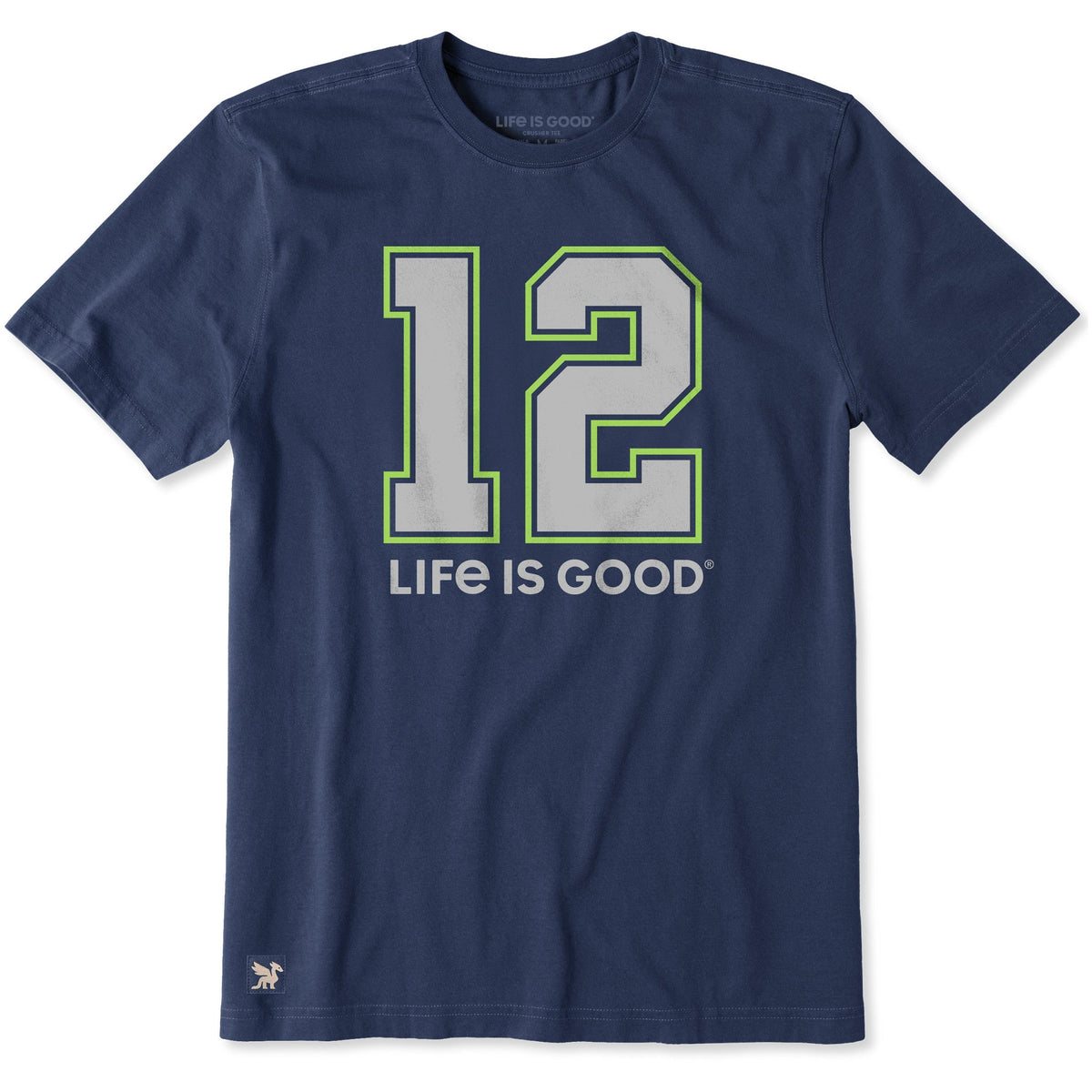 Men's 12 Life is Good Short Sleeve Crusher Tee
