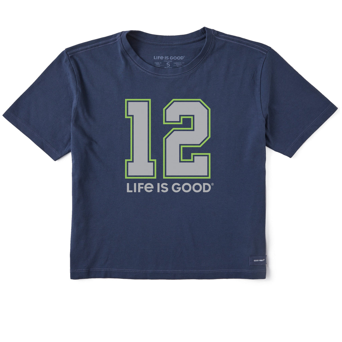 Women's 12 Life is Good Short Sleeve Crusher Boxy Tee