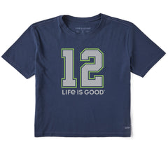 Women's 12 Life is Good Short Sleeve Crusher Boxy Tee