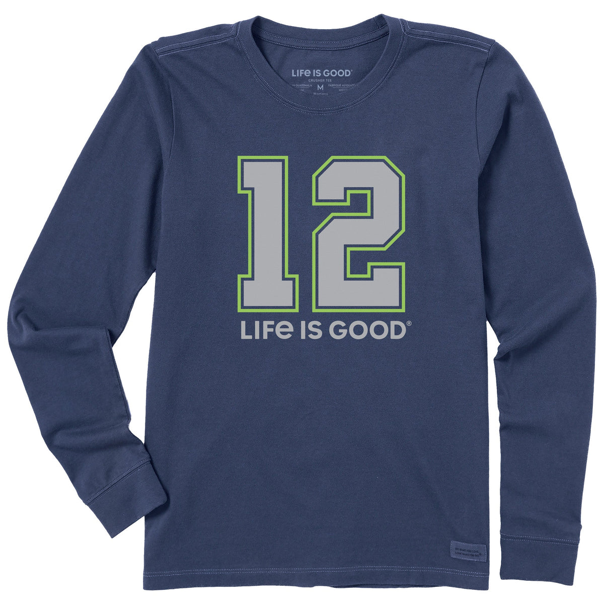 Women's 12 Life is Good Long Sleeve Crusher Tee