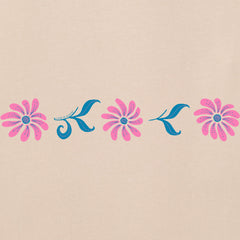 Women's Folk Daisies Short Sleeve Crusher Boxy Tee