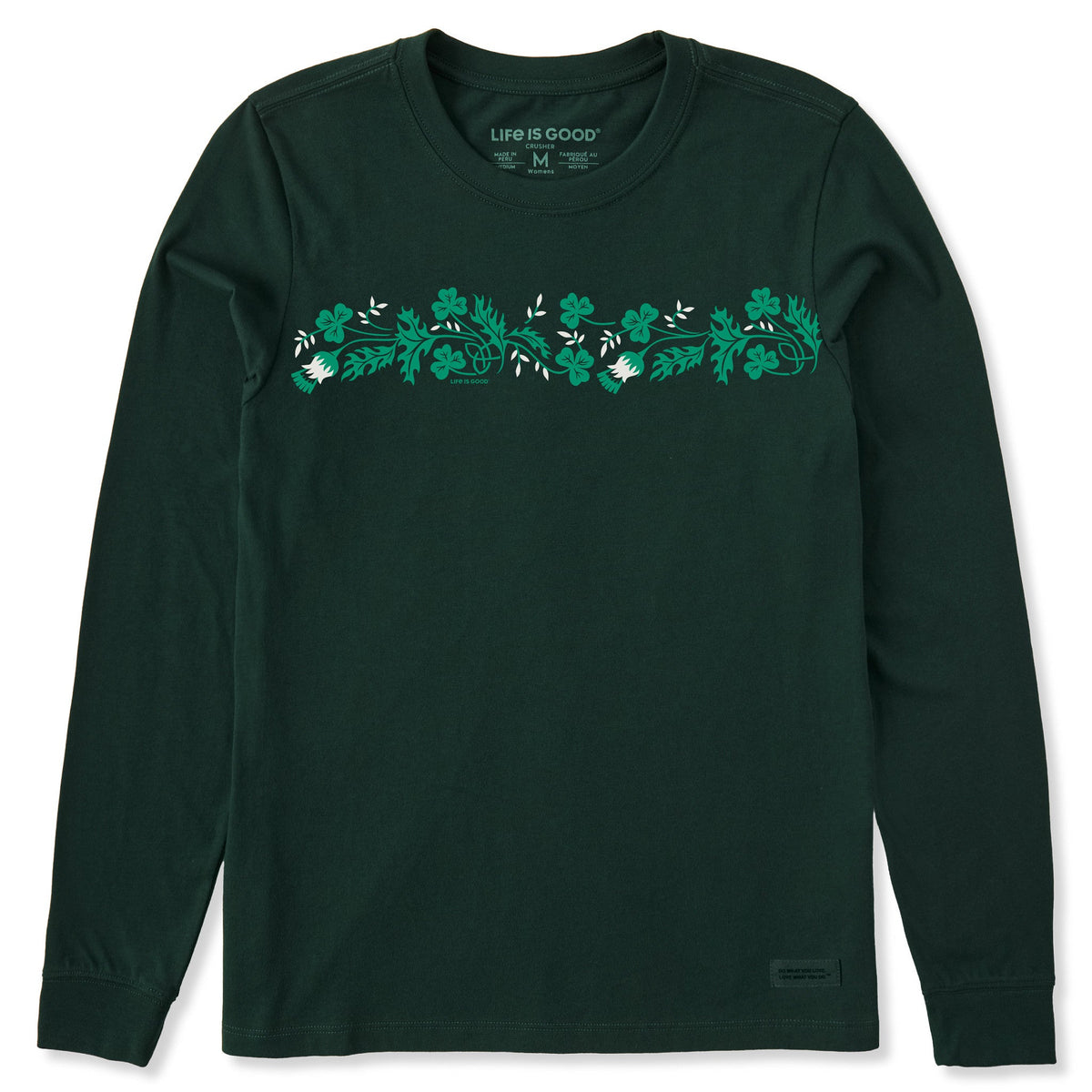 Women's Garden of Clover Long Sleeve Crusher Tee