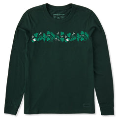 Women's Garden of Clover Long Sleeve Crusher Tee