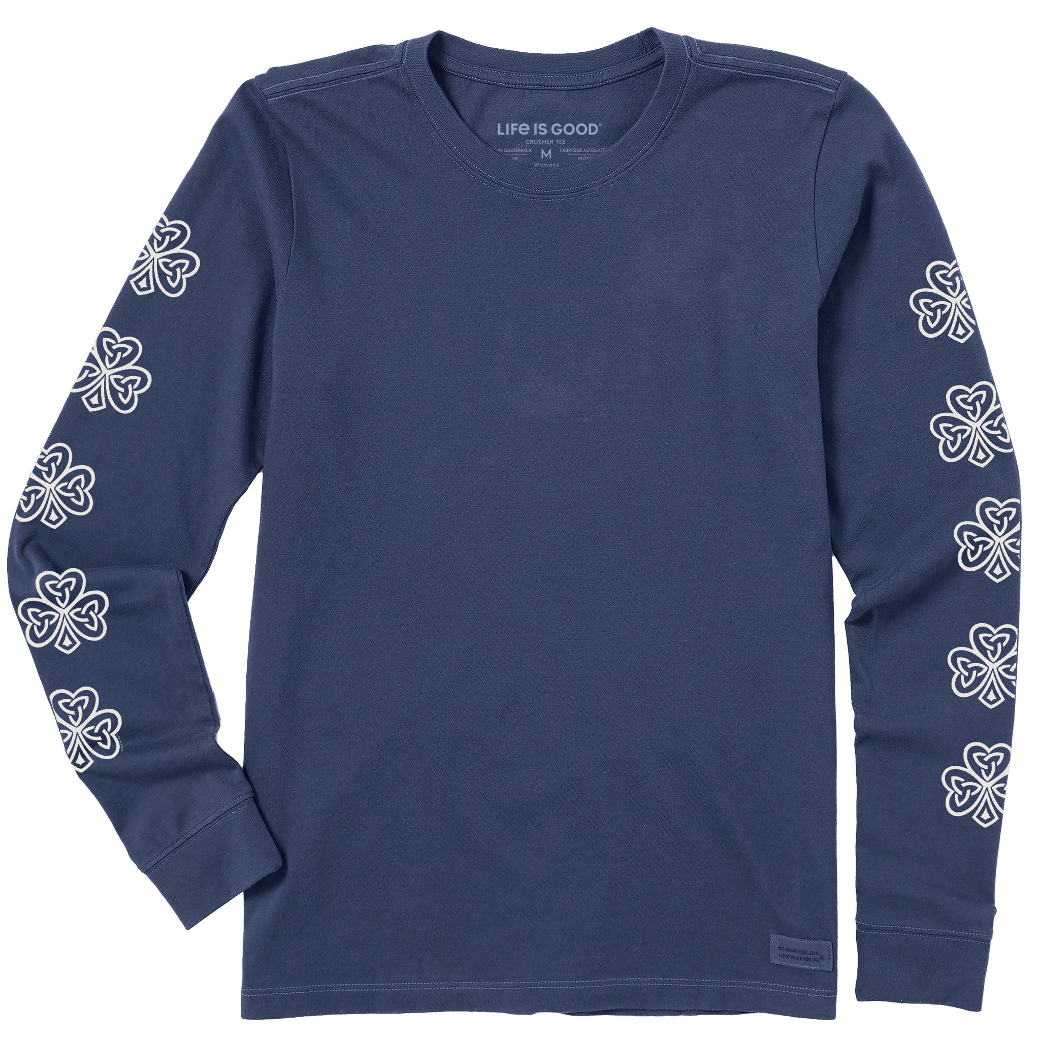 Women's Celtic Clovers Long Sleeve Crusher Tee