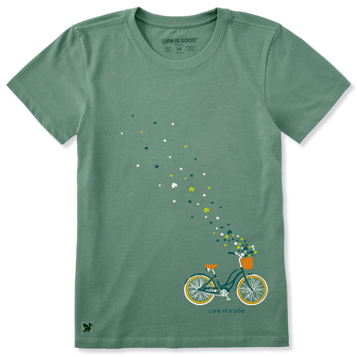 Women's Irish Bicycle Clovers Short Sleeve Crusher Tee