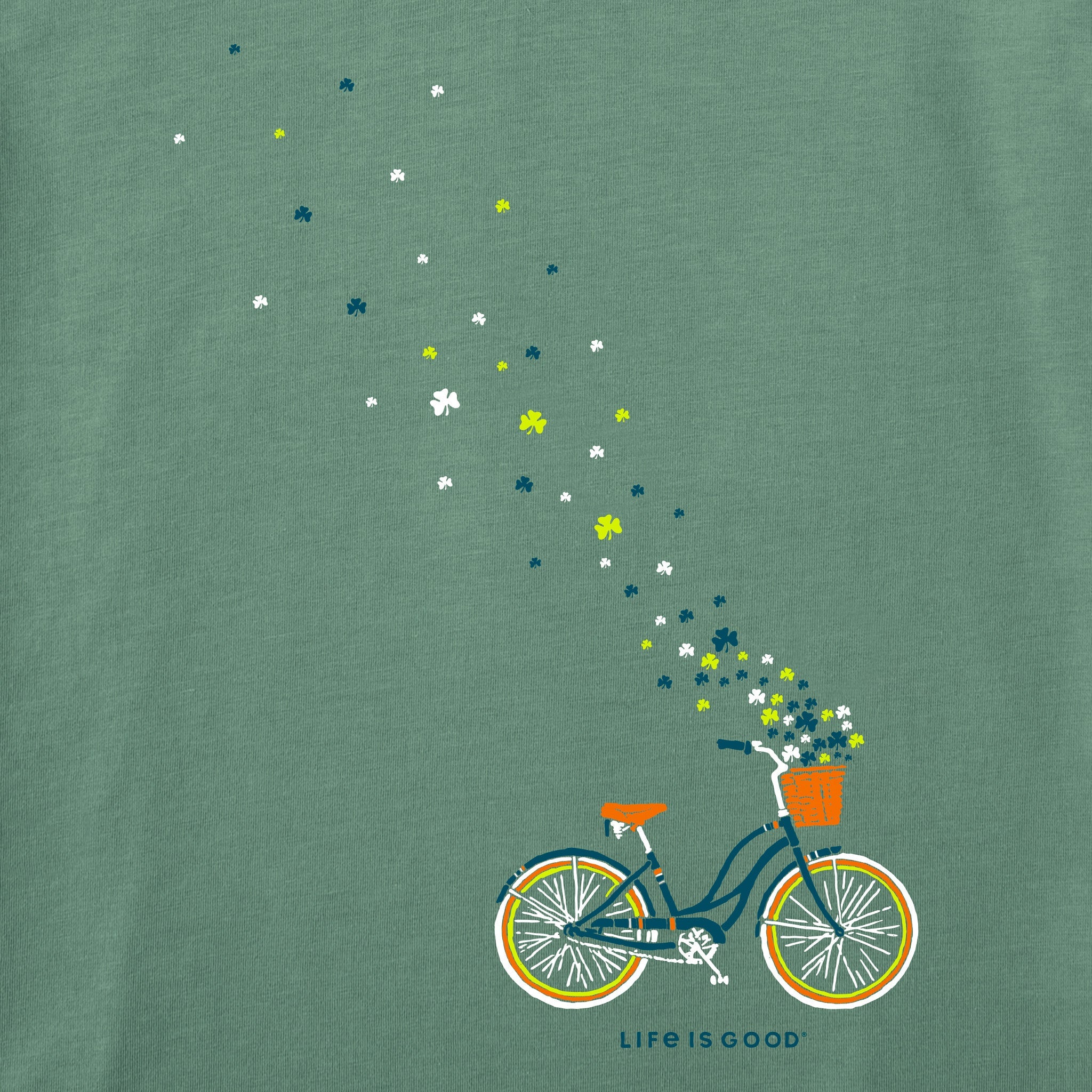 Women's Irish Bicycle Clovers Short Sleeve Crusher Tee