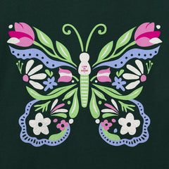 Kids Floral be the Butterfly Short Sleeve Crusher Tee