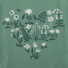 Women's Heart Blossom Short Sleeve Crusher Boxy Tee