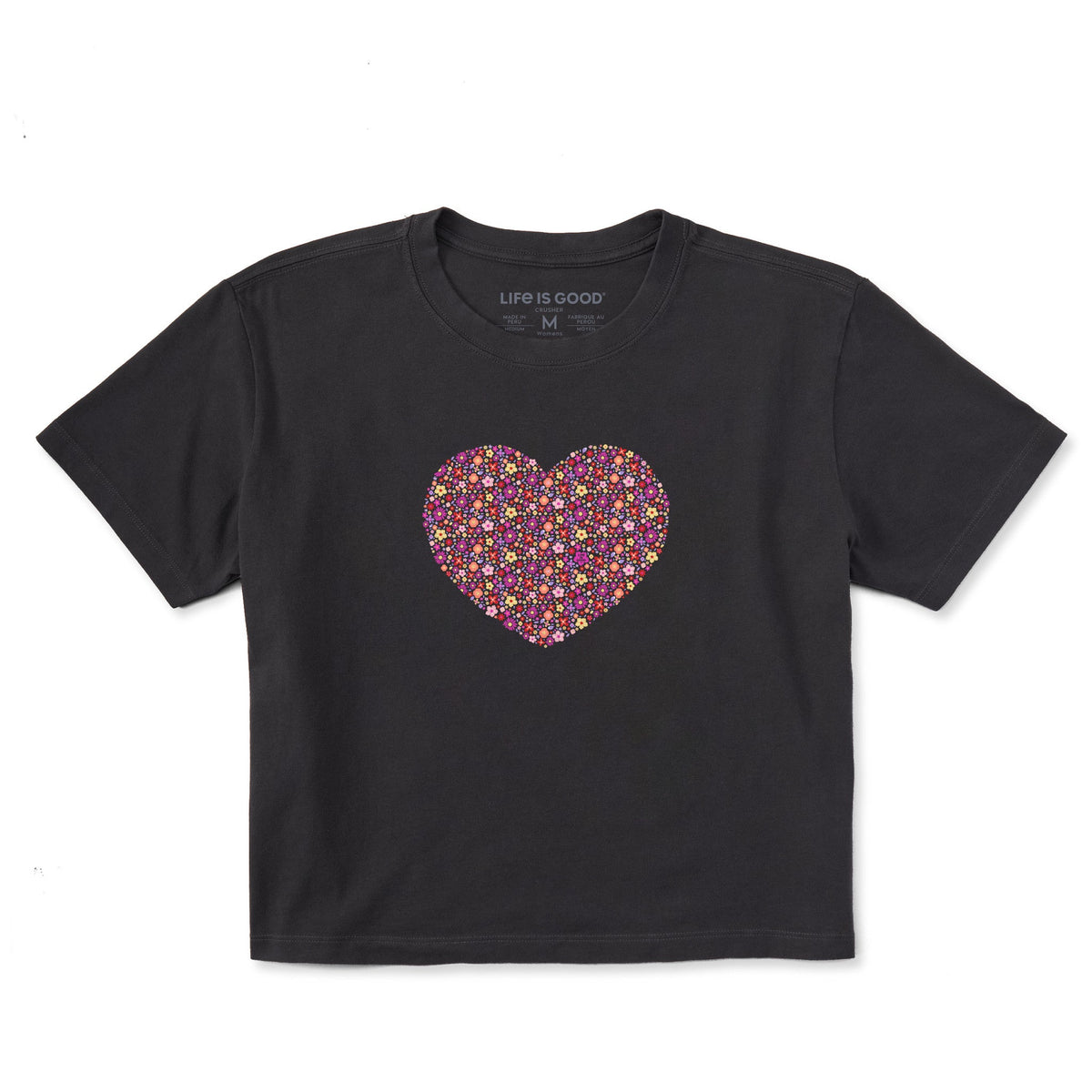 Women's Flower thy Heart Short Sleeve Crusher Boxy Tee