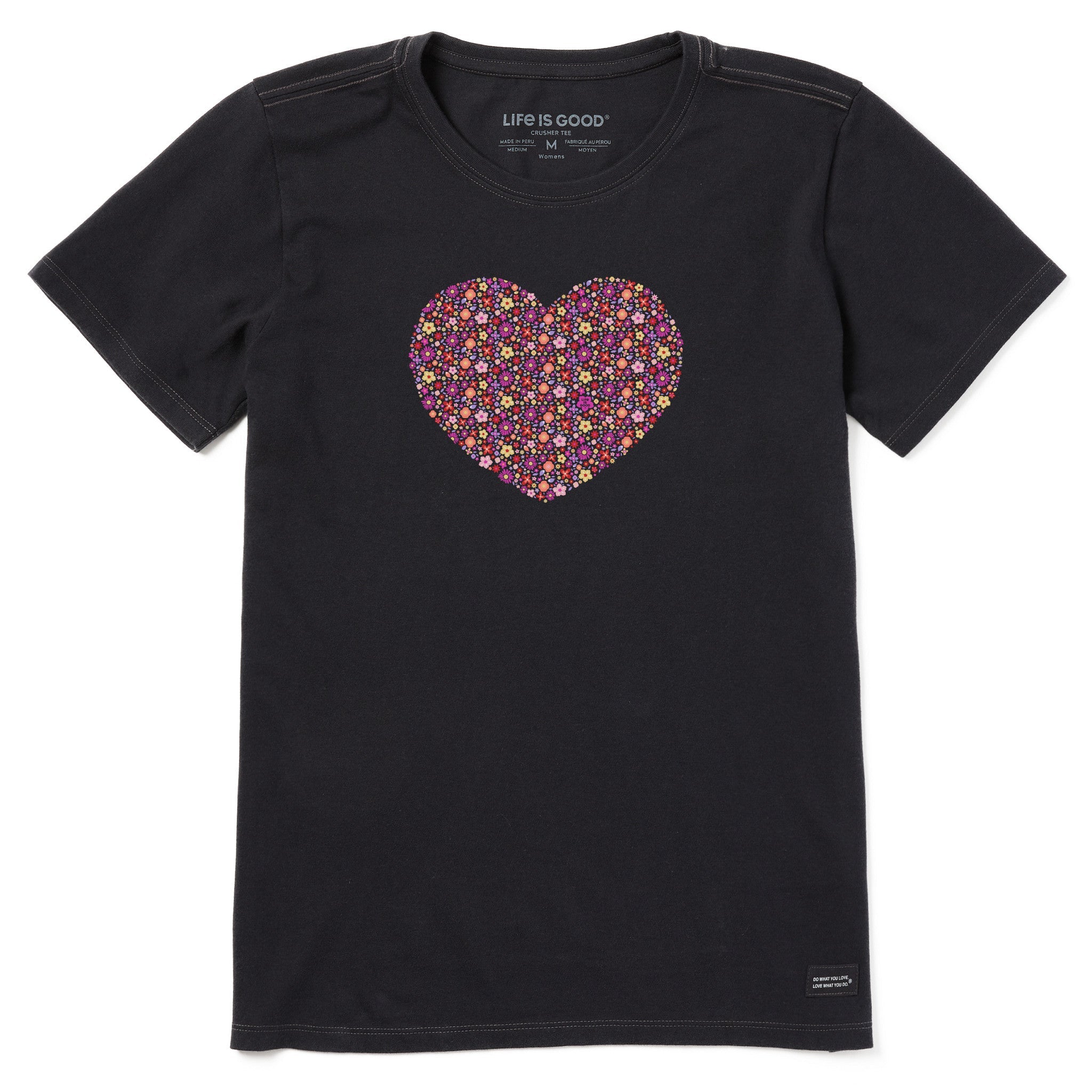 Women's Flower thy Heart Short Sleeve Vee