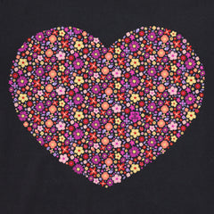 Women's Flower thy Heart Short Sleeve Vee